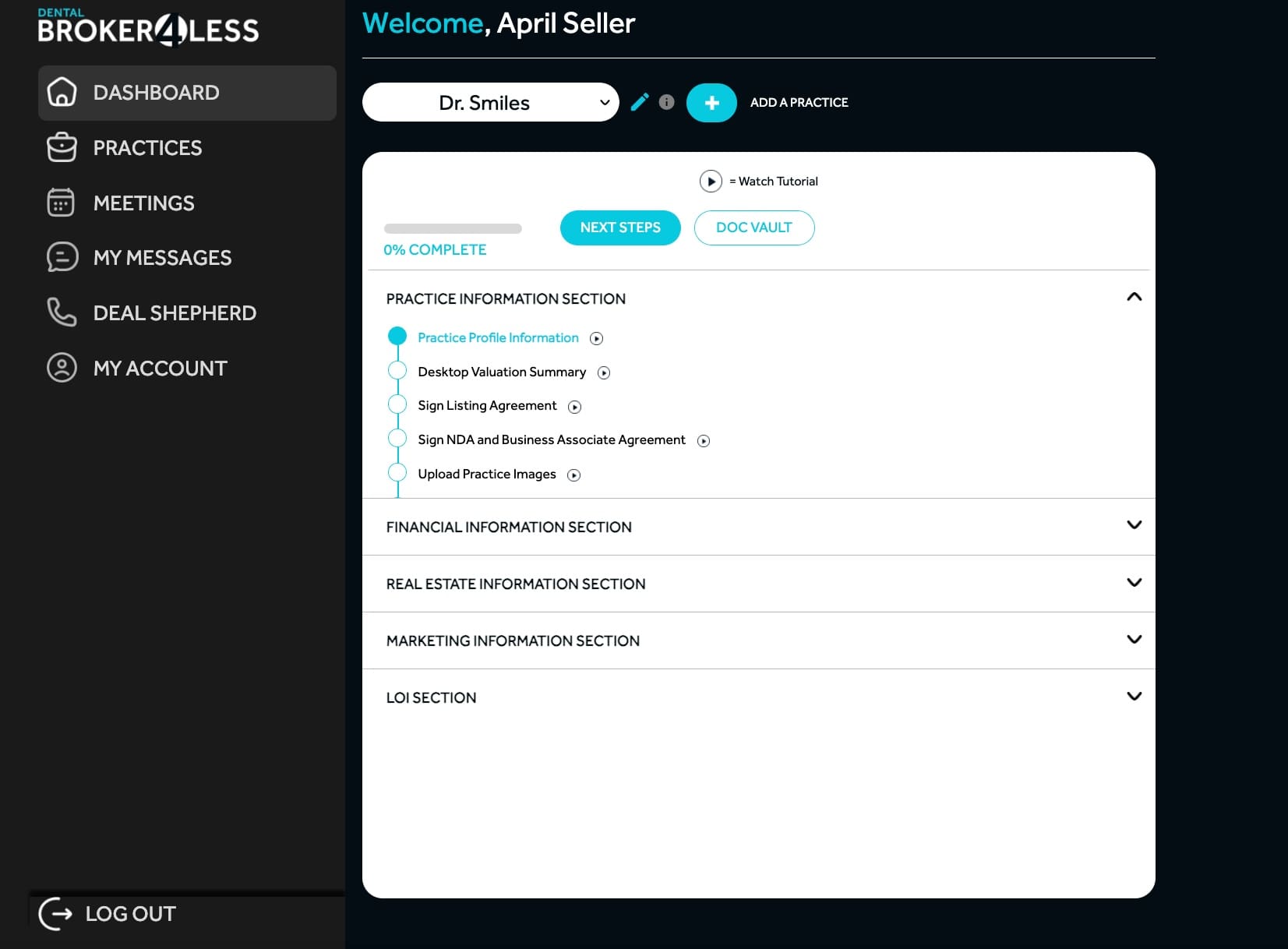 Dashboard Screenshot